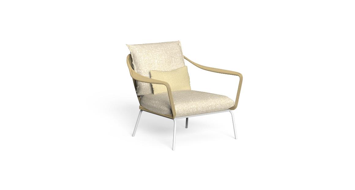 Modern Cruise Alu Living Armchair by Studio Talenti for Talentispa, high-end Italian outdoor furniture for Royal Oak, Michigan.