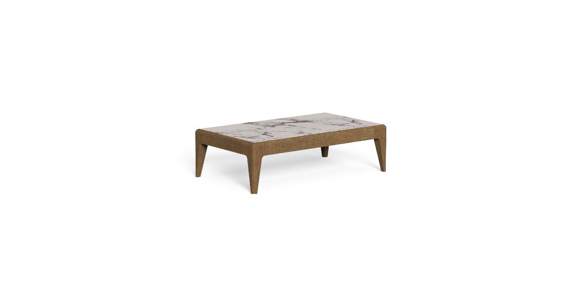 Modern Italian Cruise//Teak coffee table by Talenti, perfect for Royal Oak, Michigan.