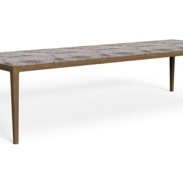"TalentiSpa Cruise//Teak 320×120 dining table ideal for patios, gardens, or terrace entertaining."