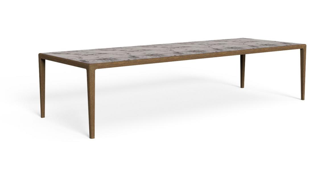 "TalentiSpa Cruise//Teak 320×120 dining table ideal for patios, gardens, or terrace entertaining."