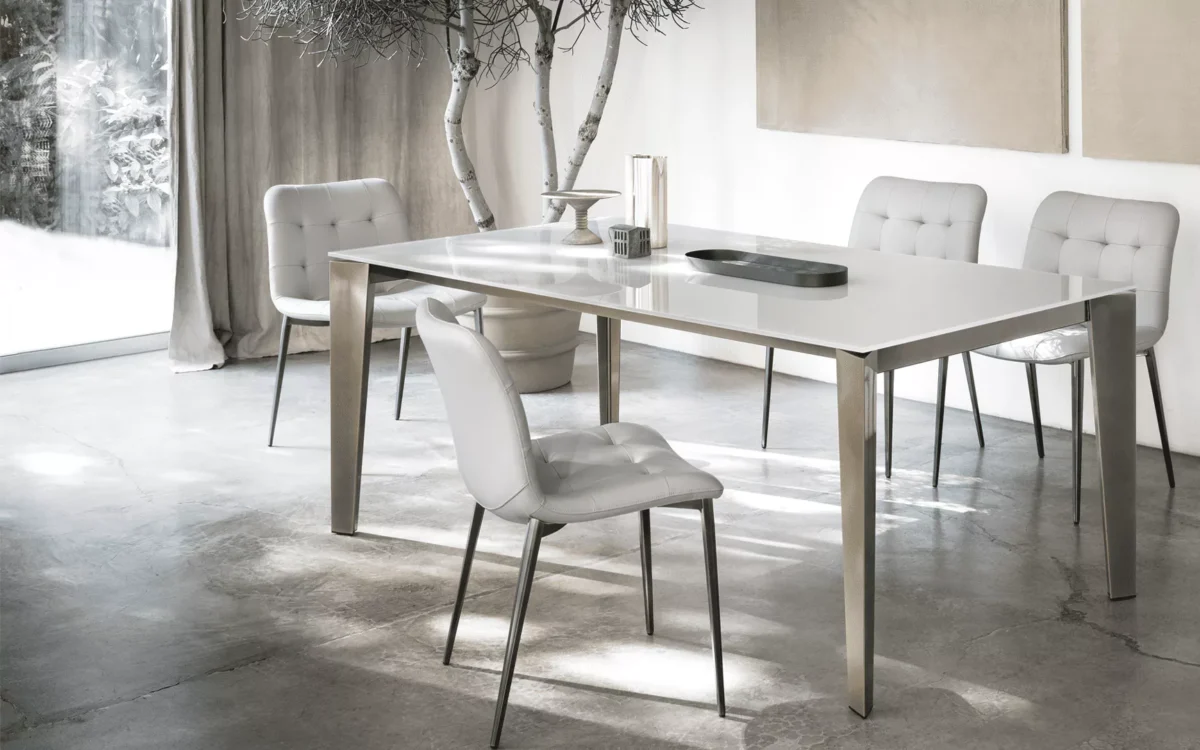 Elegant Plague table by Bontempi in minimalist interior