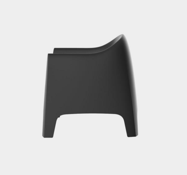 Solid lounge chair by Vondom in modern outdoor space – Royal Oak, Michigan