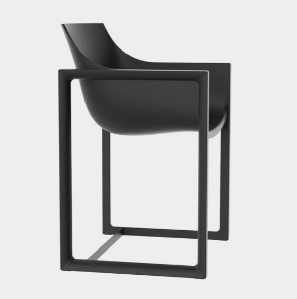 High-end Wall Street Armchair by Eugeni Quitllet for Vondom, modern Spanish outdoor furniture for Troy, Michigan.