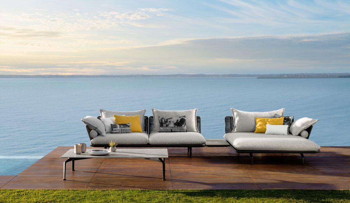 Luxury Italian Cruise//Alu side table by Talenti, for Troy, Michigan's refined spaces.