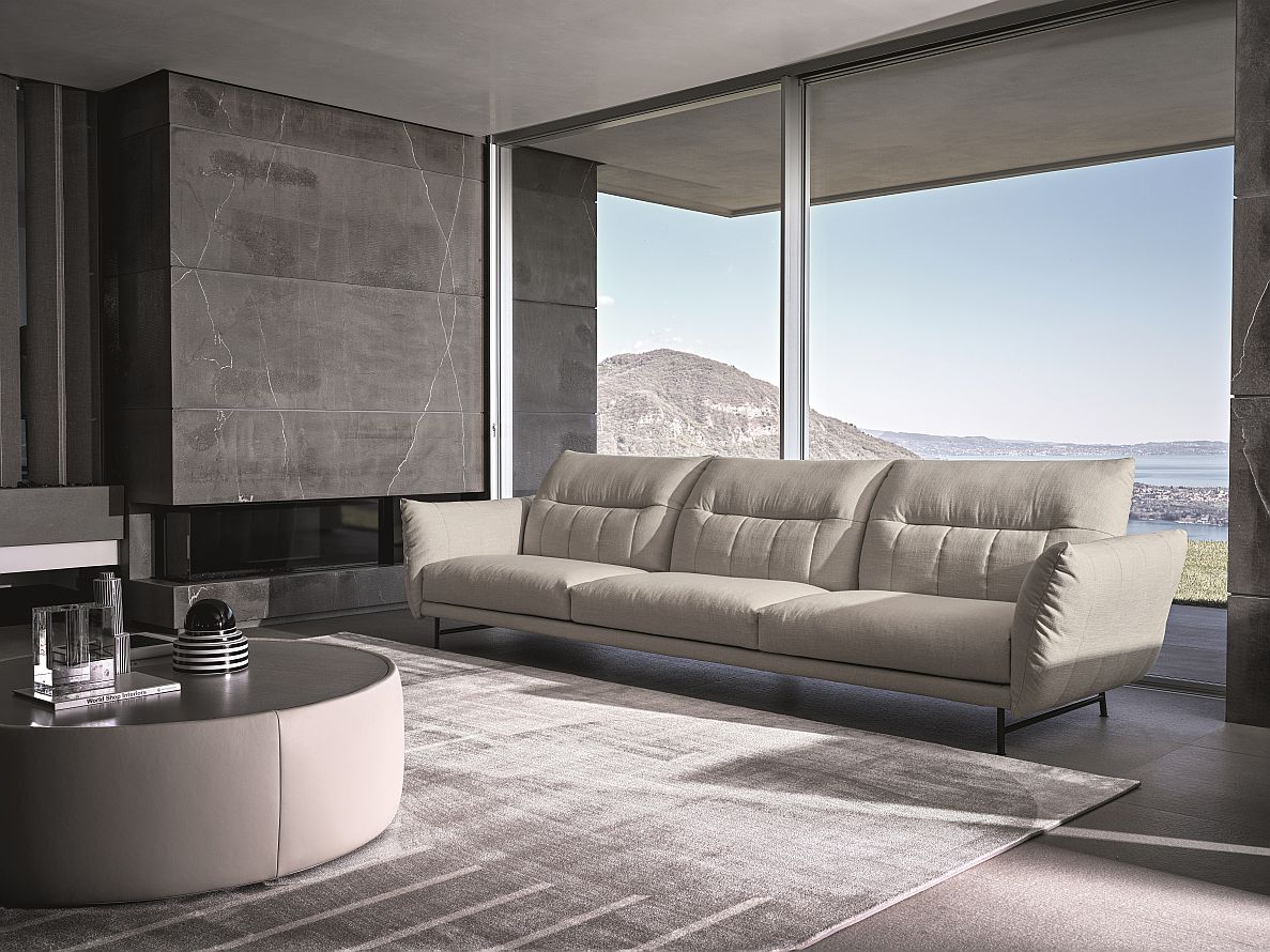 “ON LINE sofa by Ditre Italia – modern Italian modular seating with minimalist silhouette and premium fabric”