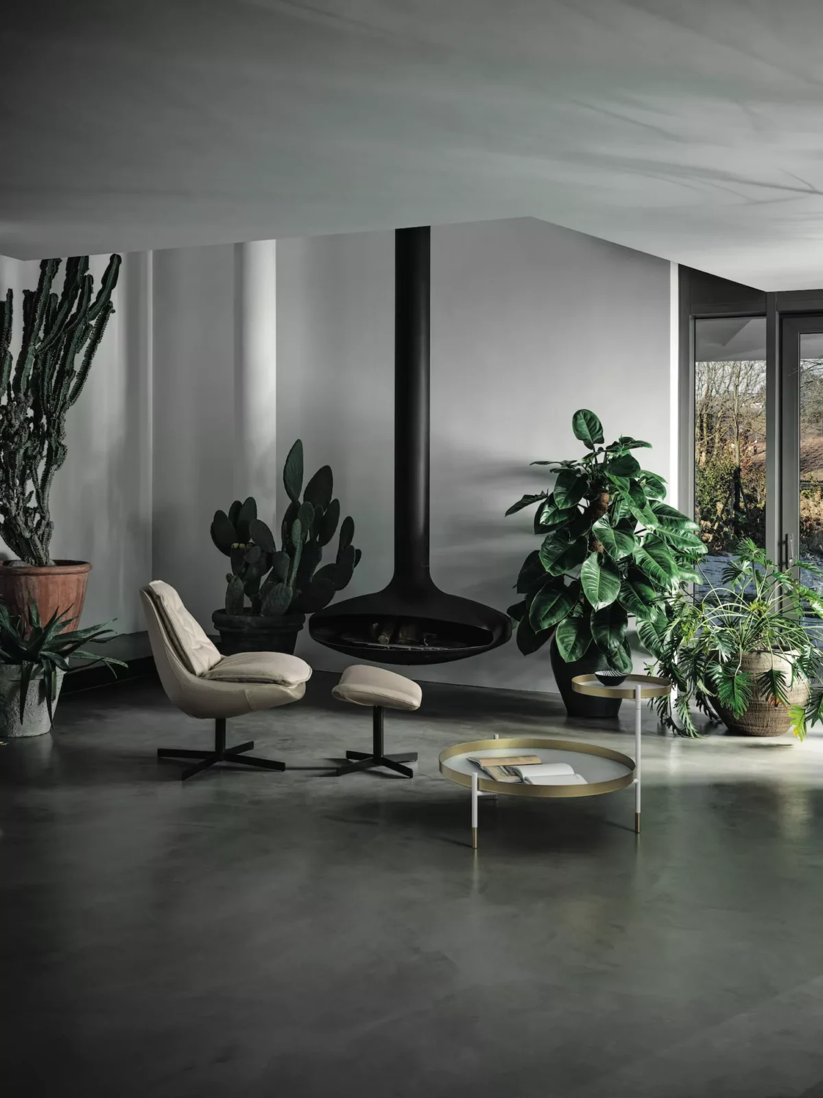 Modern Italian “One” chair by Bontempi, displayed at Royal Oak Michigan showroom