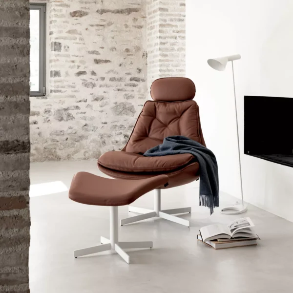 Modern Italian “One” chair by Bontempi, displayed at Royal Oak Michigan showroom