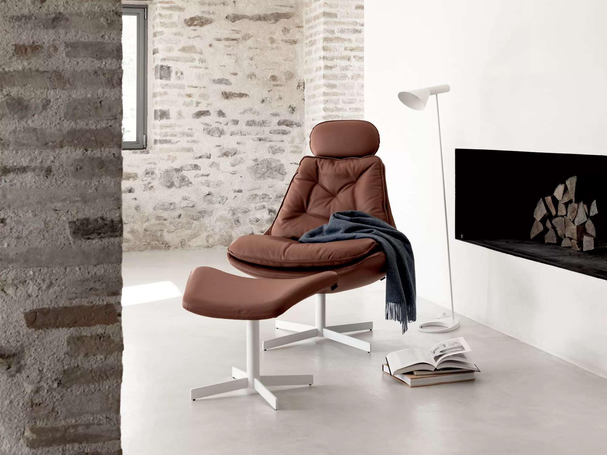 Modern Italian “One” chair by Bontempi, displayed at Royal Oak Michigan showroom