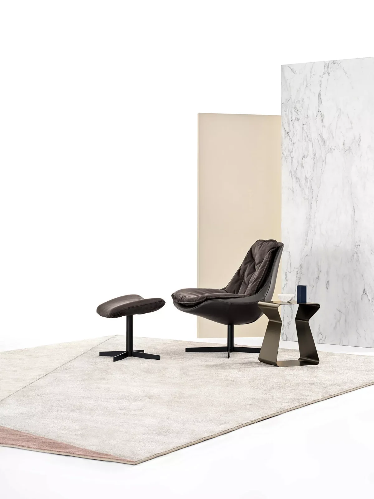 Modern Italian “One” chair by Bontempi, displayed at Royal Oak Michigan showroom