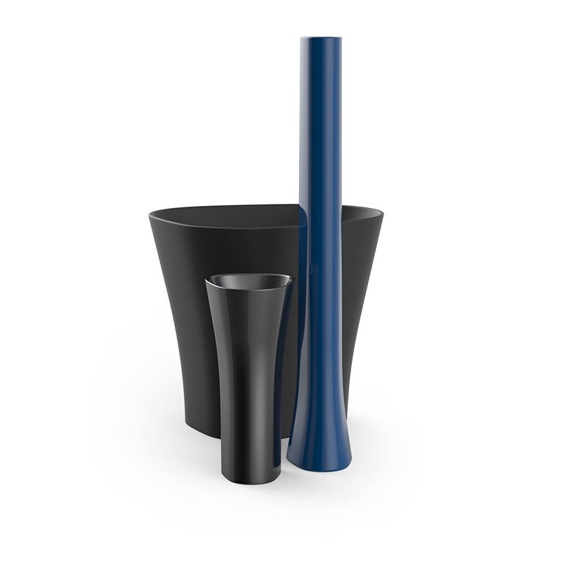 Bones Pots by Vondom – Sculptural design in matte white, perfect for modern outdoor spaces in Royal Oak.