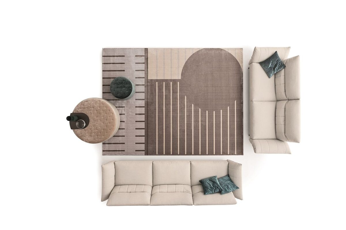 “Ditre Italia ON LINE – sophisticated modular sofa with customizable layout and sleek architectural form”