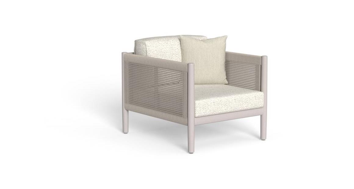 "TalentiSpa Dolcevita//Alu Armchair featuring clean design lines and exceptional comfort."