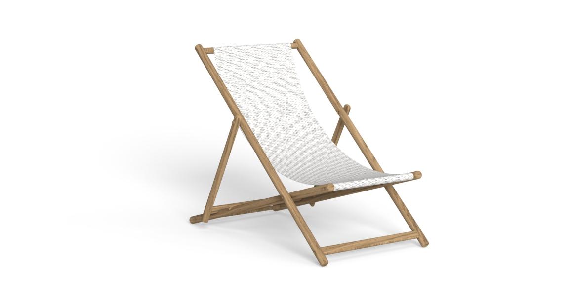 High-end Dolcevita Deck Chair by Karim Rashid for Talentispa, modern Italian outdoor furniture for Troy, Michigan.