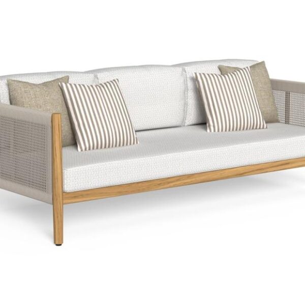 Luxury contemporary Dolcevita 3 Seater Sofa by Karim Rashid for Talentispa, high-end Italian outdoor furniture for Birmingham, Michigan.