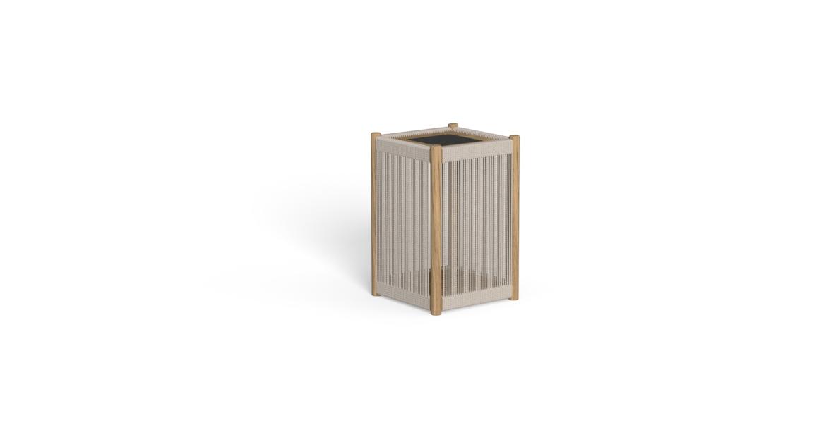 Luxury contemporary Dolcevita small lantern by Karim Rashid for Talentispa, high-end Italian outdoor lighting for Birmingham, Michigan.