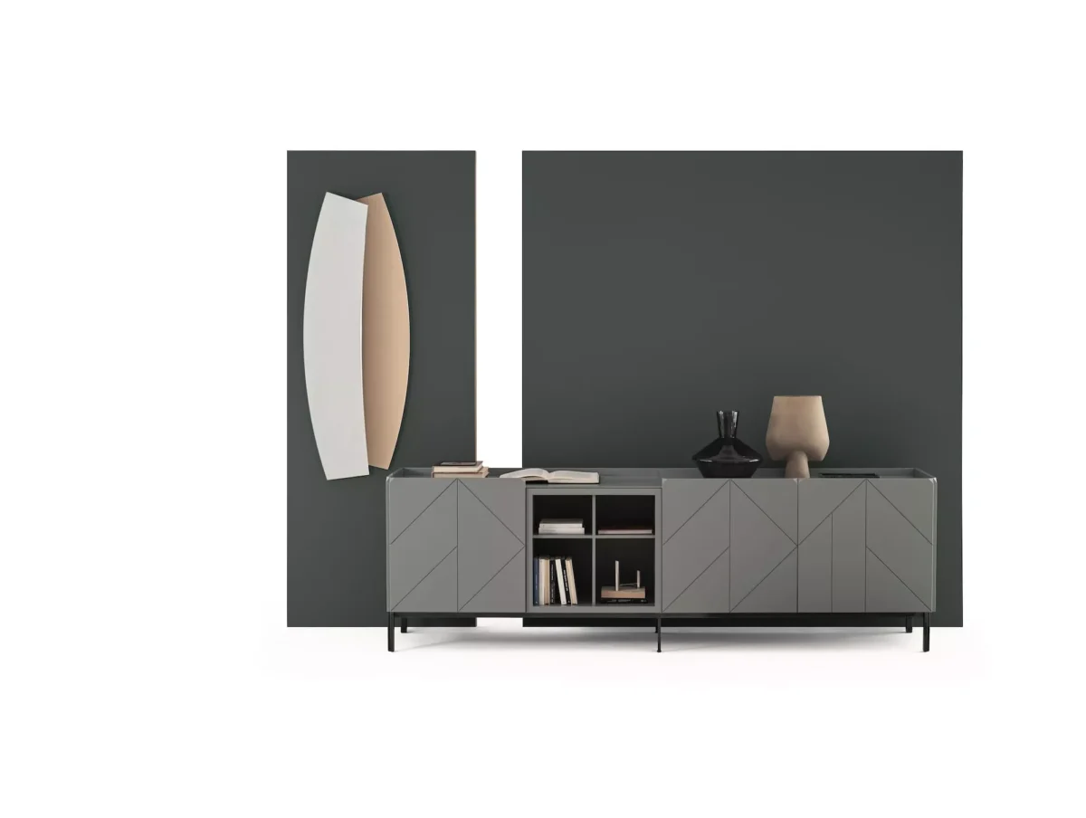 Double by Bontempi contemporary Italian dining table in Troy, Michigan showroom