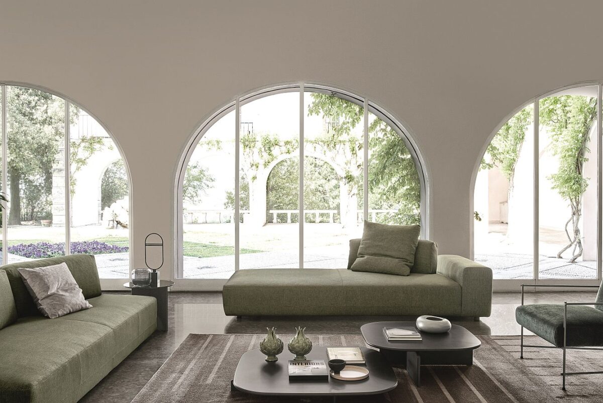  “Sanders sofa by Ditre Italia – modern Italian modular sofa with low-profile frame and deep cushioned seating”