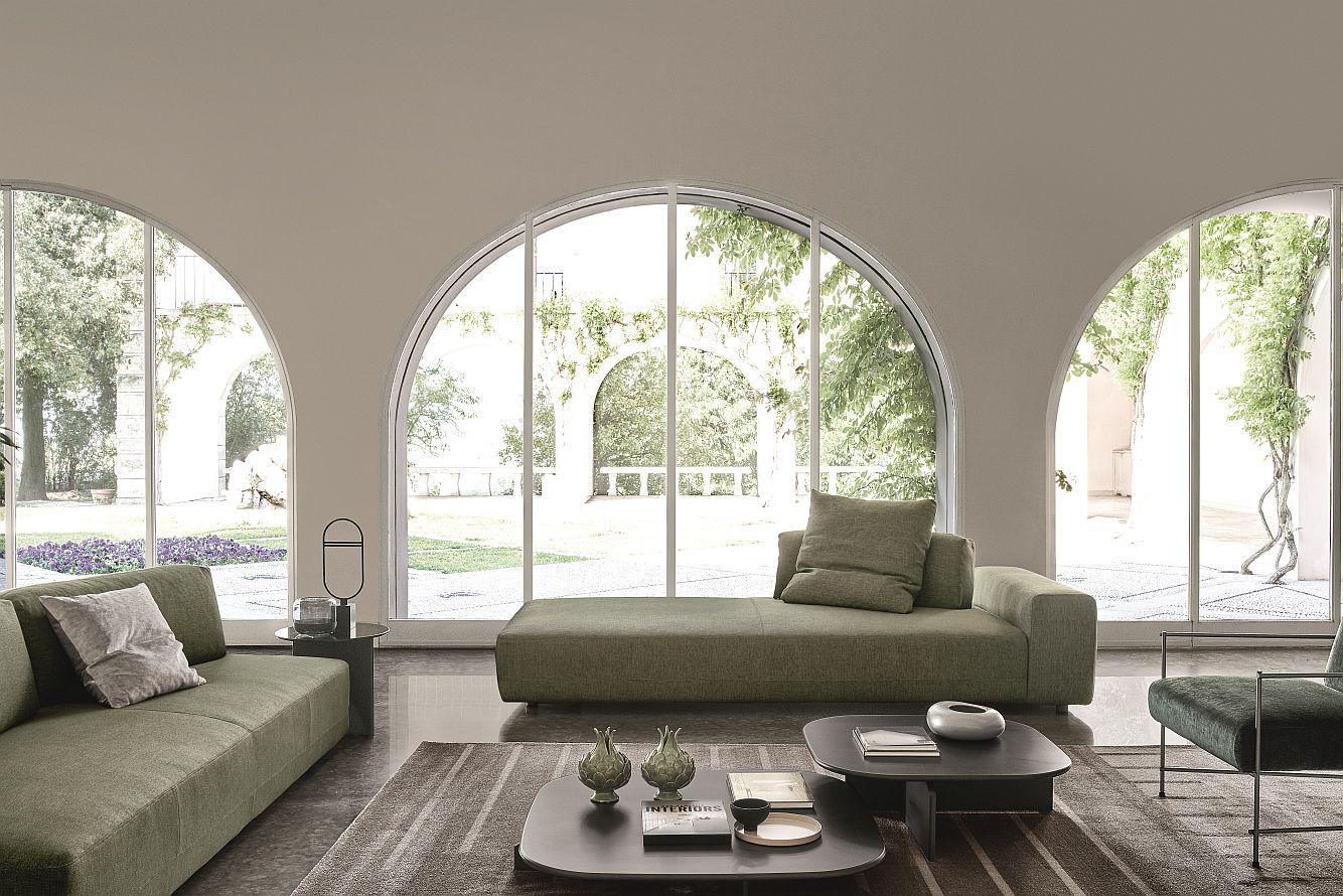  “Sanders sofa by Ditre Italia – modern Italian modular sofa with low-profile frame and deep cushioned seating”