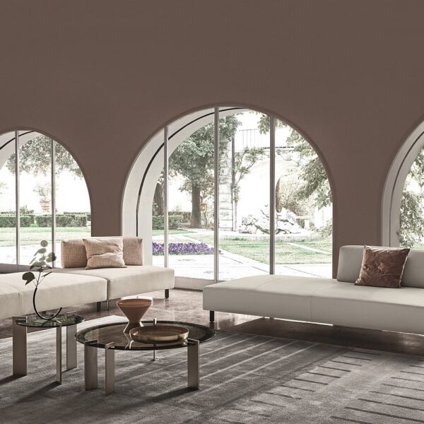 “Sanders Air sofa by Ditre Italia – modern Italian modular sofa with slim raised base and deep cushioned seats”