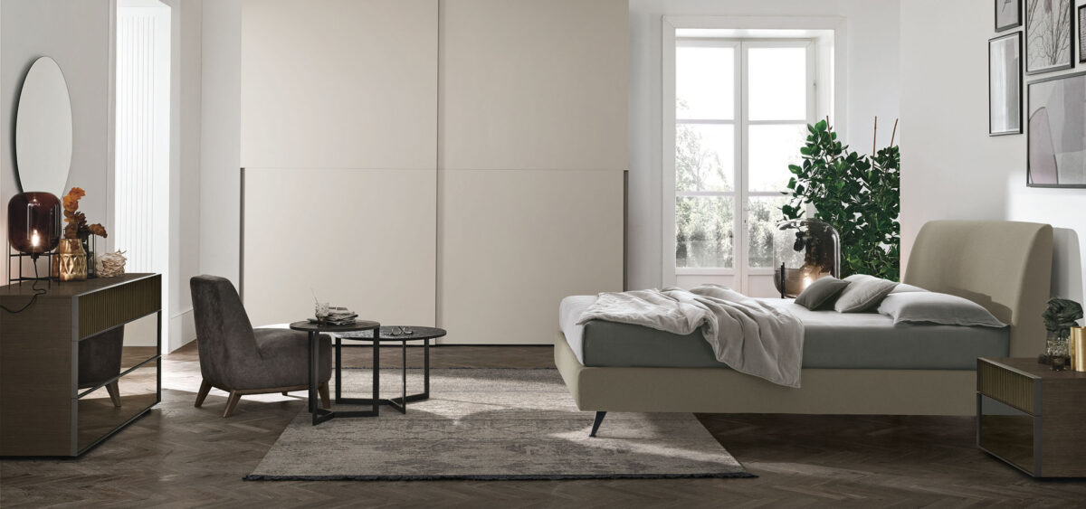 “Dalia sideboard by Tomasella – modern Italian storage unit with vertical slat detailing and minimalist design”