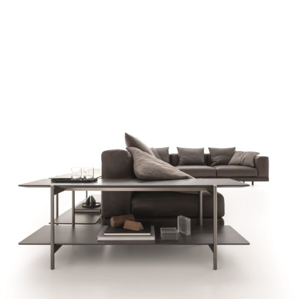 “ERYS coffee table by Ditre Italia – modern Italian table with organic-shaped top and minimalist metal base”