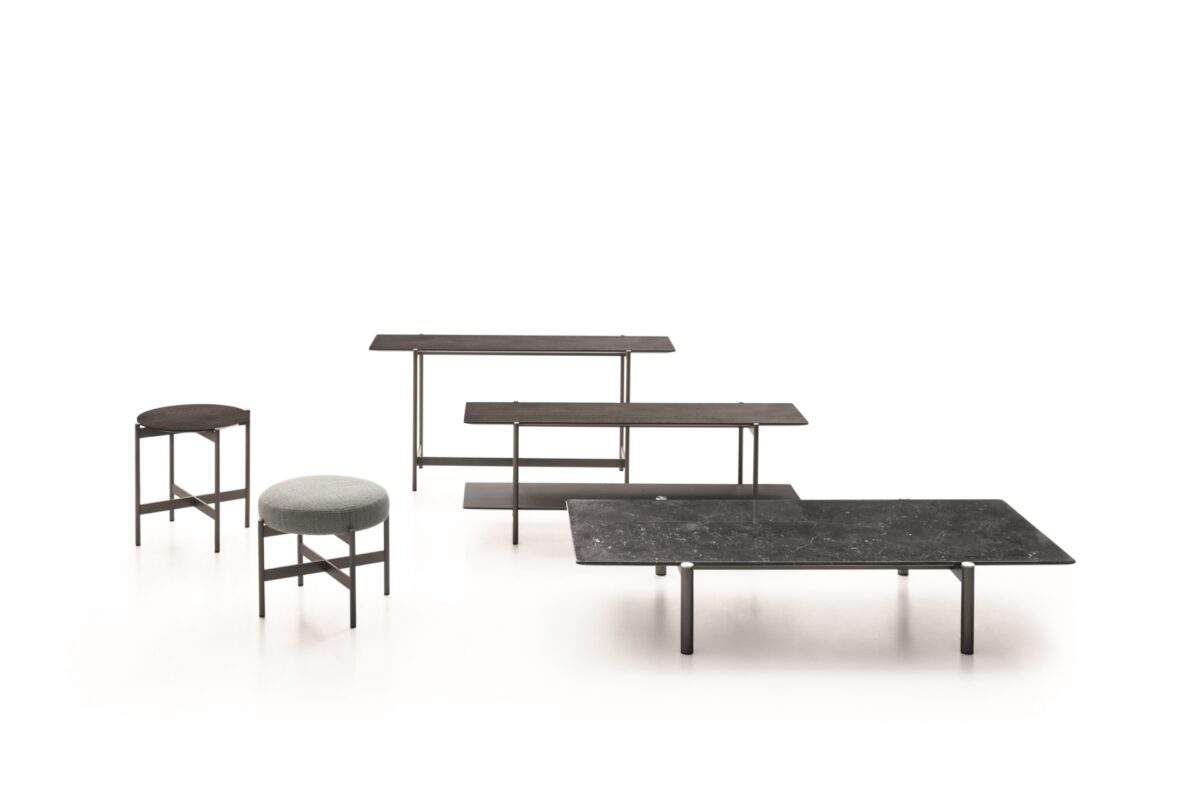 “Ditre Italia ERYS – contemporary designer coffee table featuring soft curves and elegant asymmetry”