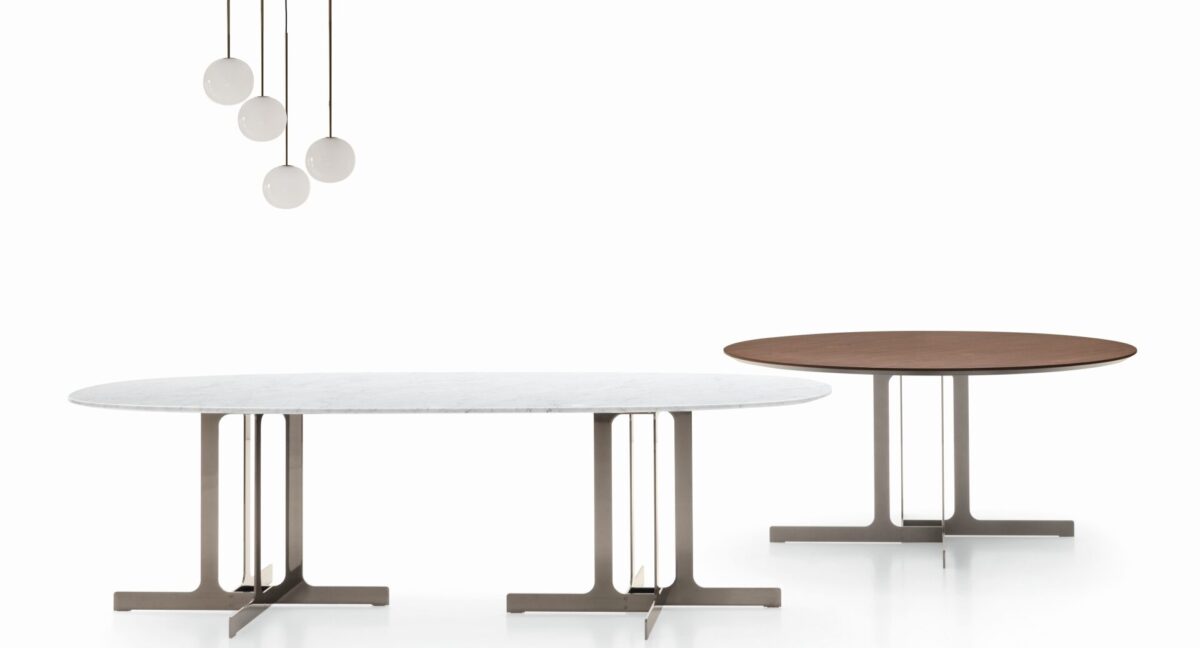 “Modern NELL table by Ditre Italia – elegant Italian furniture with bold structure and smooth surface”