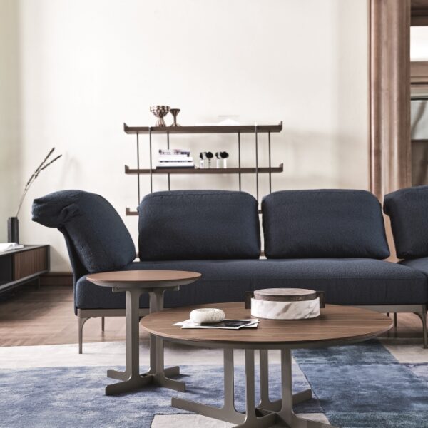 “NELL coffee table by Ditre Italia – modern Italian table with sculptural base and elegant round tabletop”