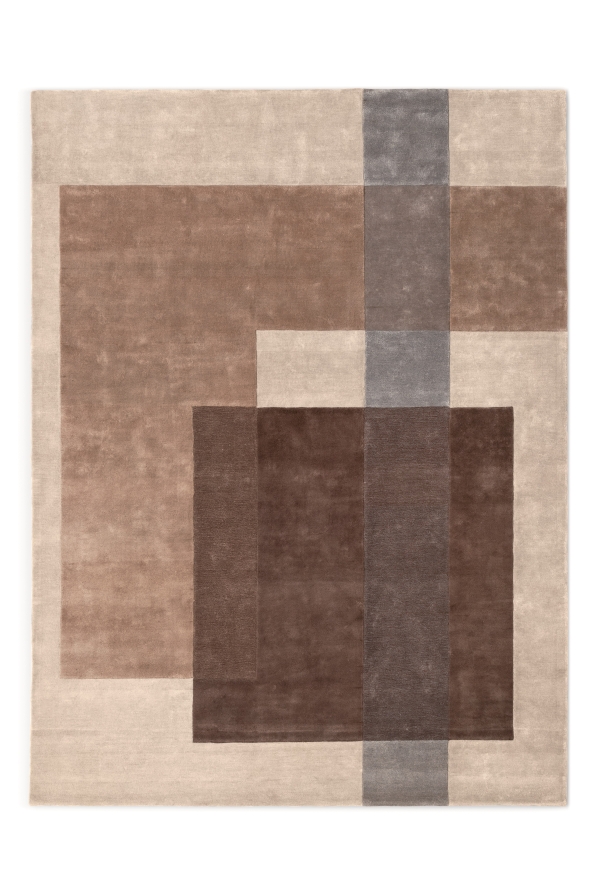 “OVERLAP rug by Ditre Italia – modern Italian area rug with layered geometric design and tonal texture”