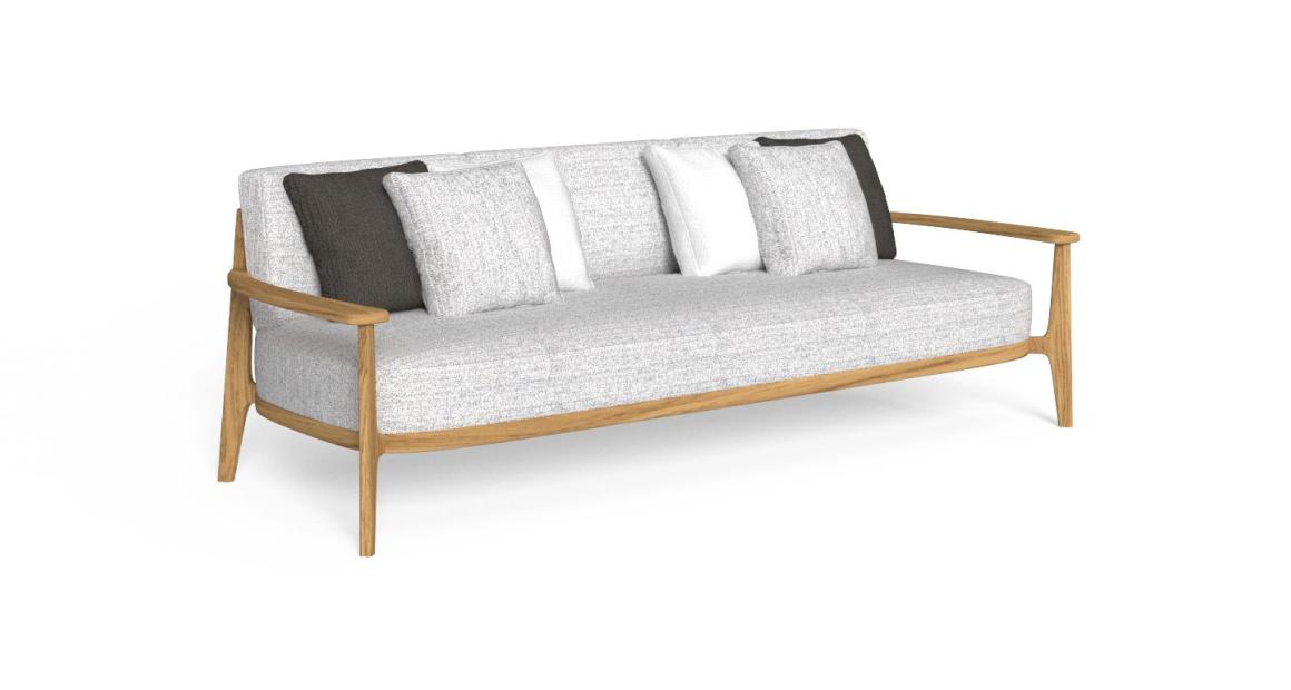 Luxury contemporary Ever 3 Seater Sofa by Paolo Grasselli for Talentispa, high-end Italian outdoor furniture for Birmingham, Michigan.