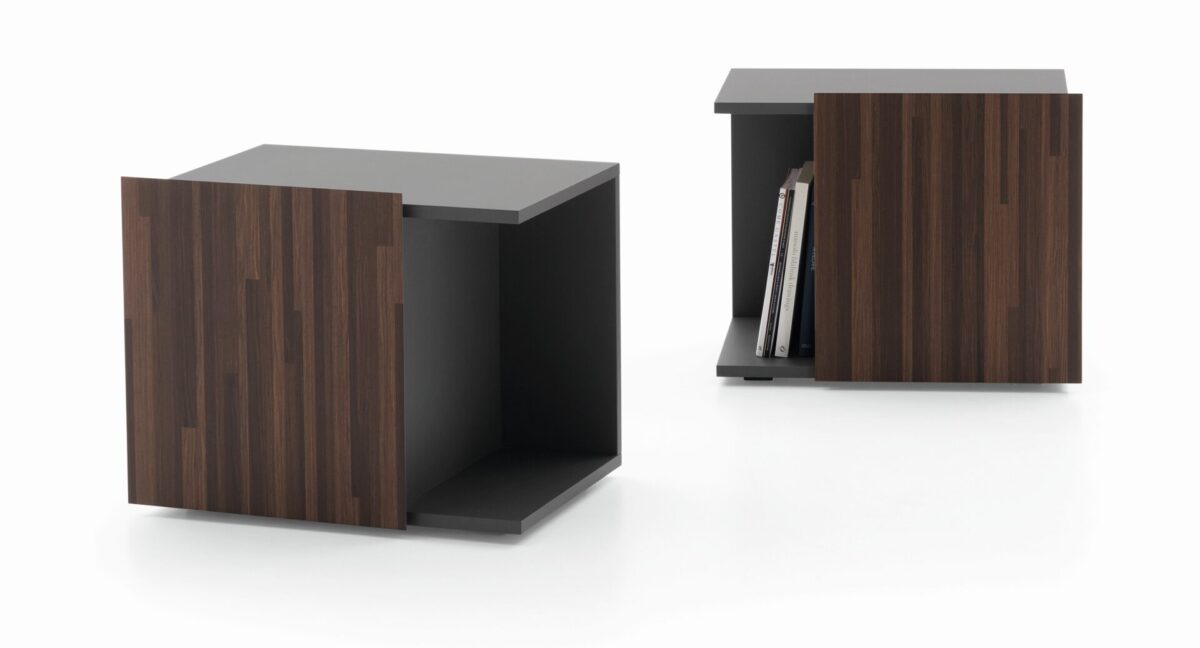 “Ditre Italia ERIC bedside table – contemporary bedside unit with clean lines and elegant wood or lacquer finish”