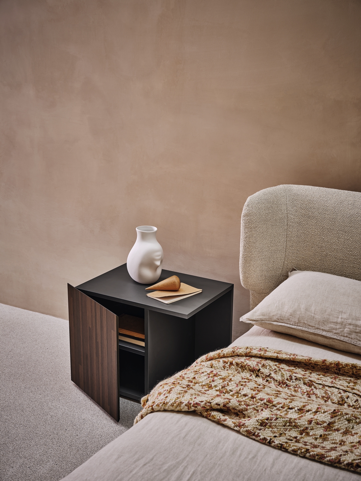 “ERIC bedside table by Ditre Italia – modern Italian nightstand with sleek drawer and minimalist silhouette”