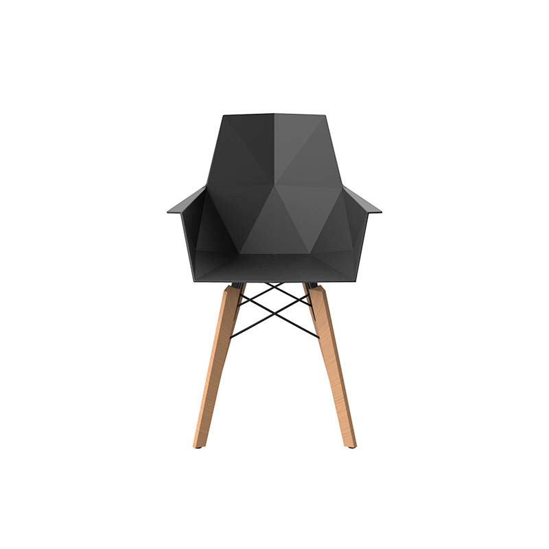 "Vondom’s MAKE WOOD Chair crafted with natural wood for timeless outdoor sophistication."
