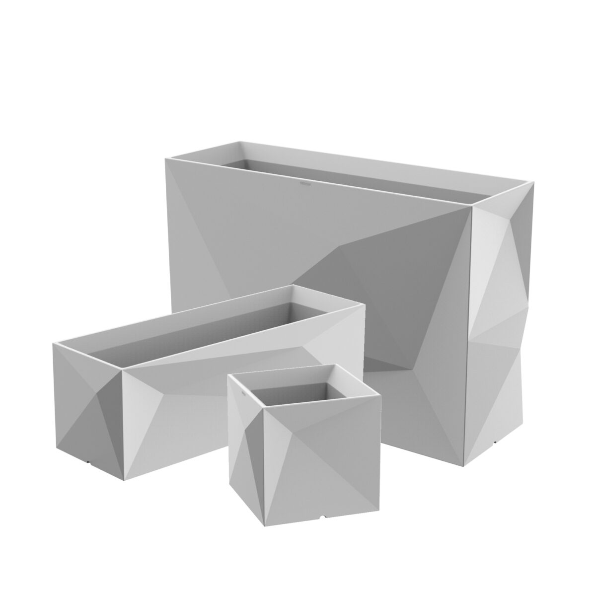 Luxury contemporary Faz planter by Ramón Esteve for Vondom, high-end Spanish design outdoor pot for Birmingham, Michigan.