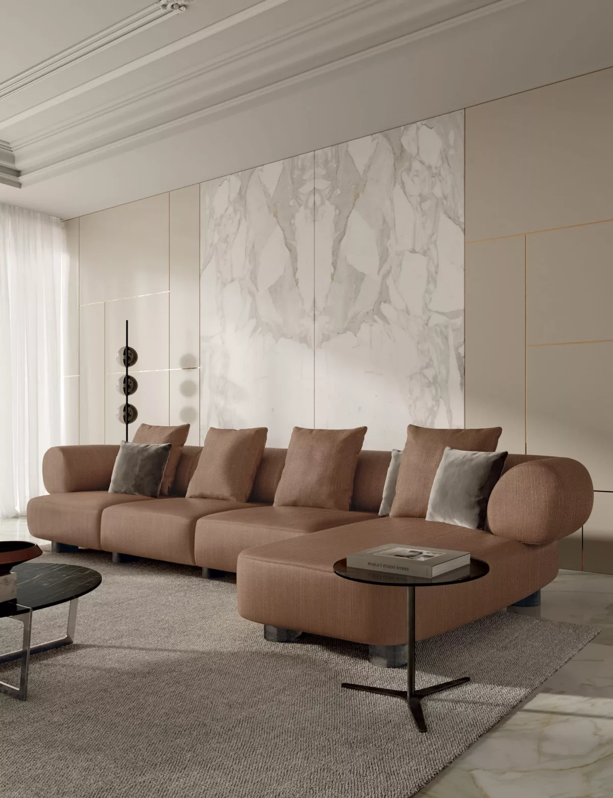 Franz by Bontempi luxury Italian dining chair in Birmingham, Michigan showroom