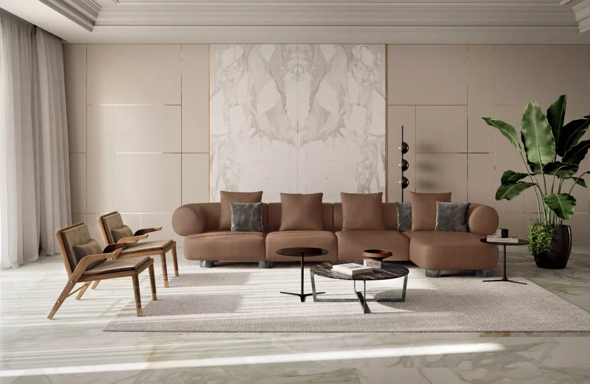 Franz by Bontempi luxury Italian dining chair in Birmingham, Michigan showroom