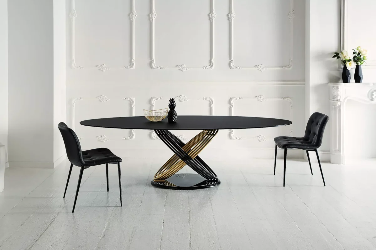 Stylish open-plan living space with Bontempi Plague furniture piece