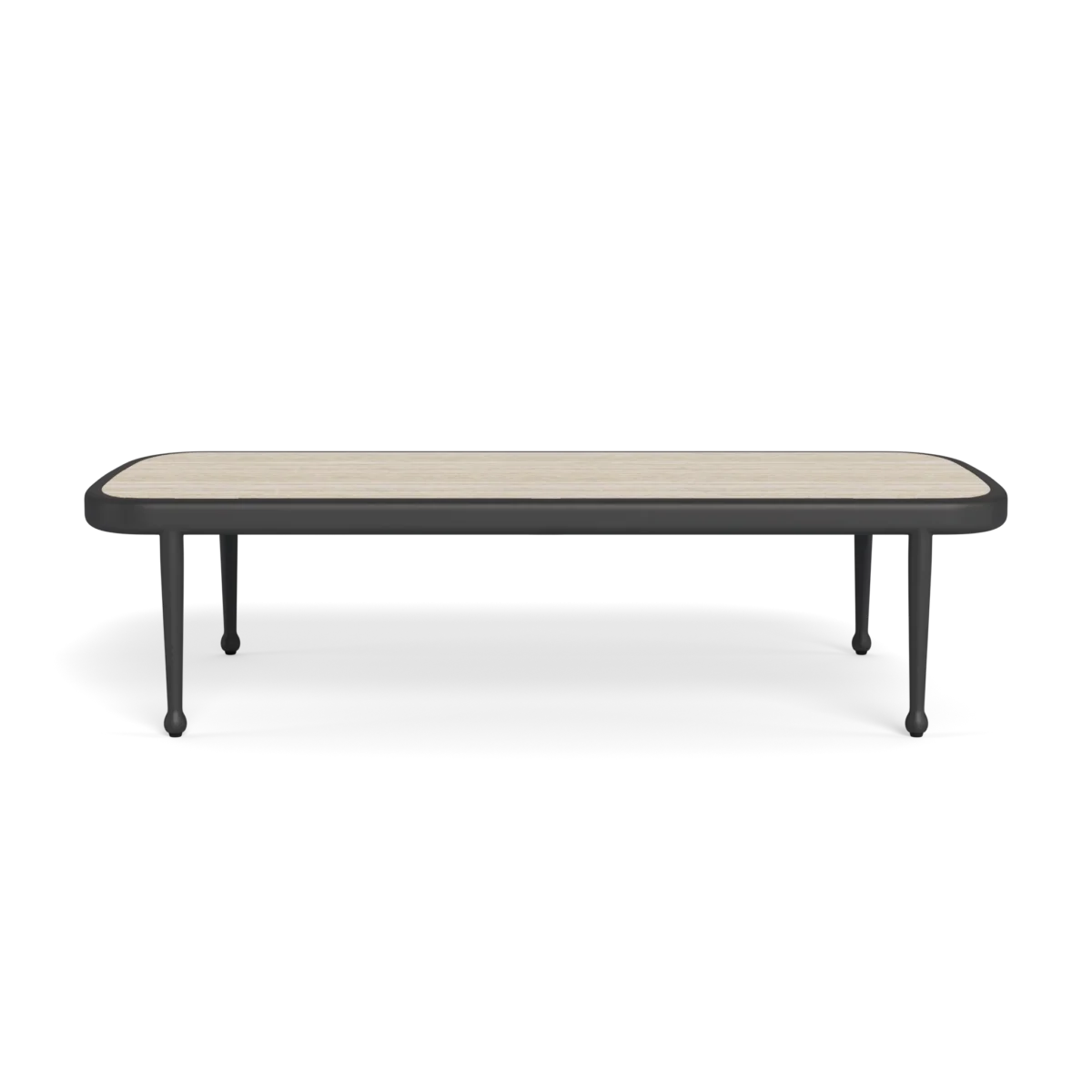 “Harbour Andre coffee table – rectangular design with contemporary block-style base and smooth finish”