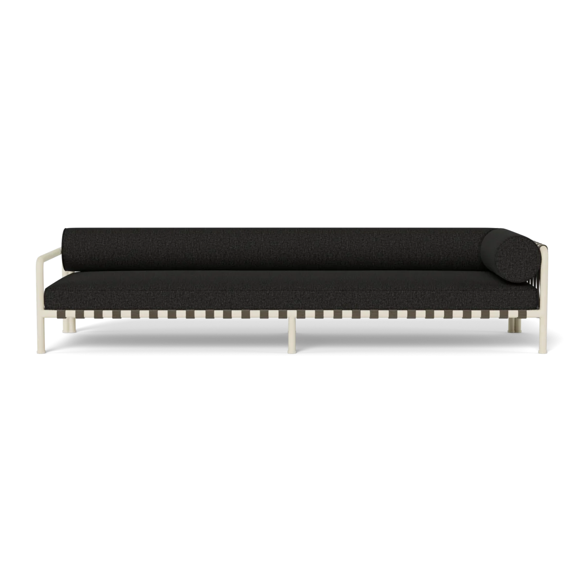 “Back view of Parker Return Left – upholstered left-arm return sofa with modern proportions”