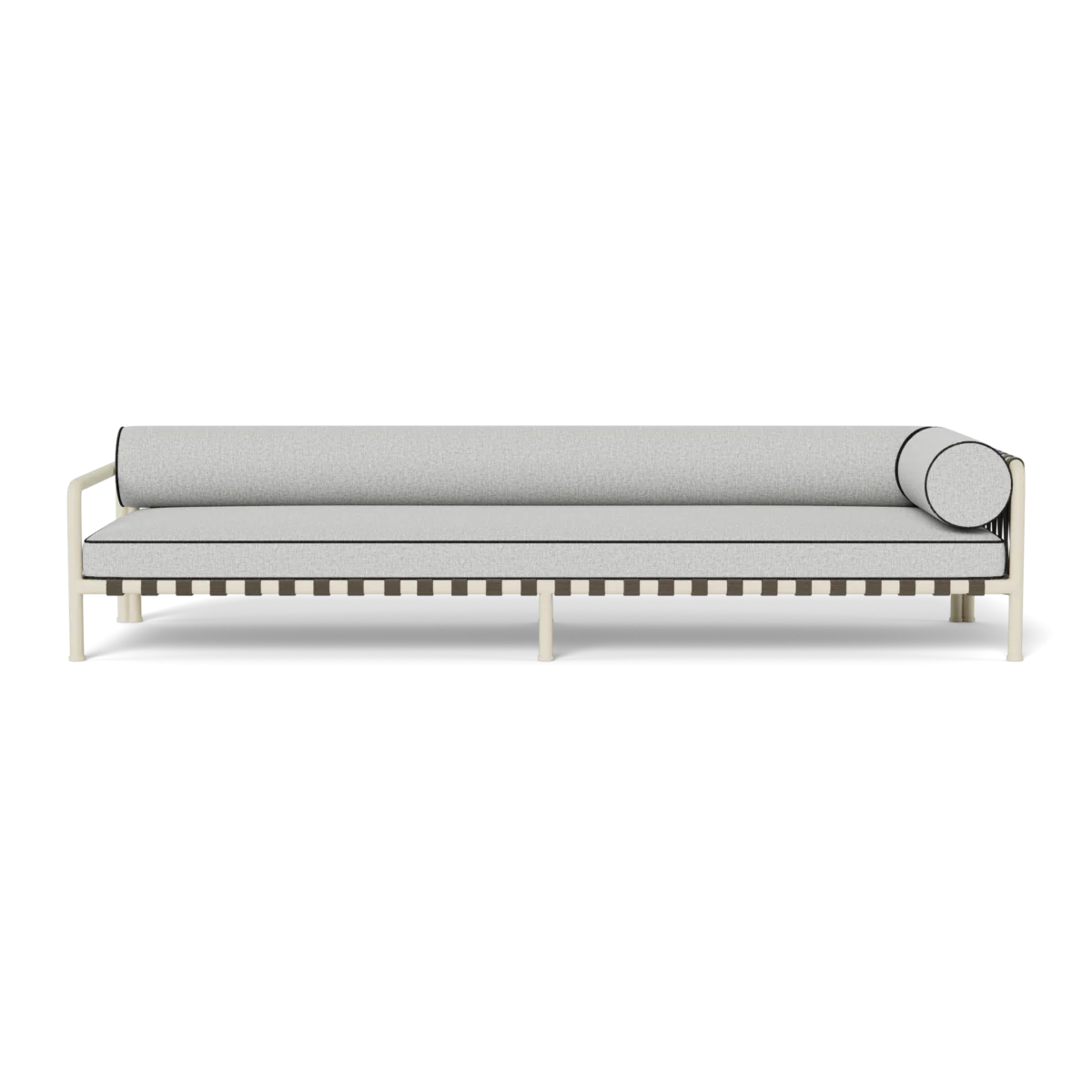 “Close-up of Parker Return Left – high-density cushions and refined seam detailing by Harbour”