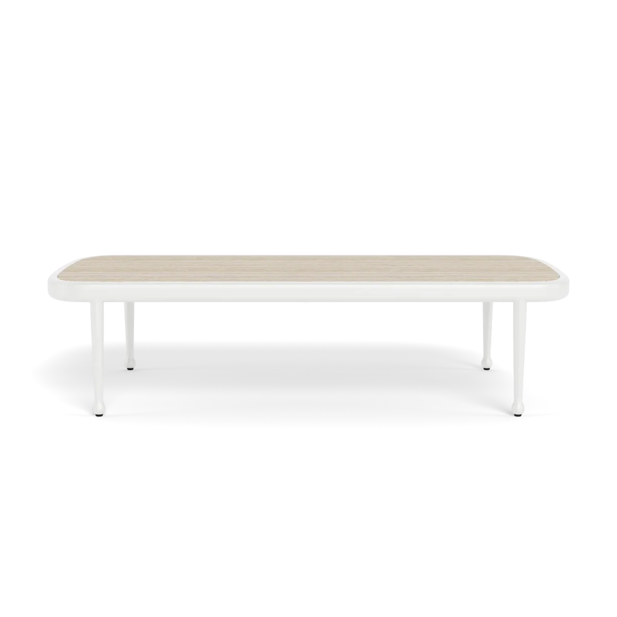 “Detail of Andre Rectangle Coffee Table – architectural lines with understated luxury”