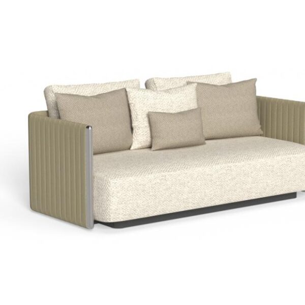 Luxury contemporary George woven 2-seater outdoor sofa by Talentispa, designer patio seating for Birmingham, Michigan.