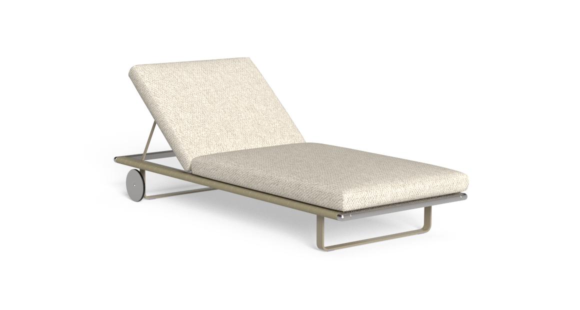 Modern George Sunbed by Talenti Technical Department for Talentispa, high-end Italian outdoor furniture for Royal Oak, Michigan.