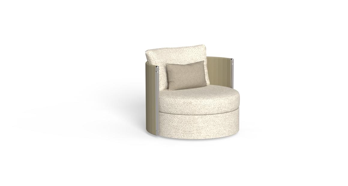 Luxury contemporary George Living Armchair by Marco Acerbis for Talentispa, high-end Italian outdoor seating for Birmingham, Michigan.