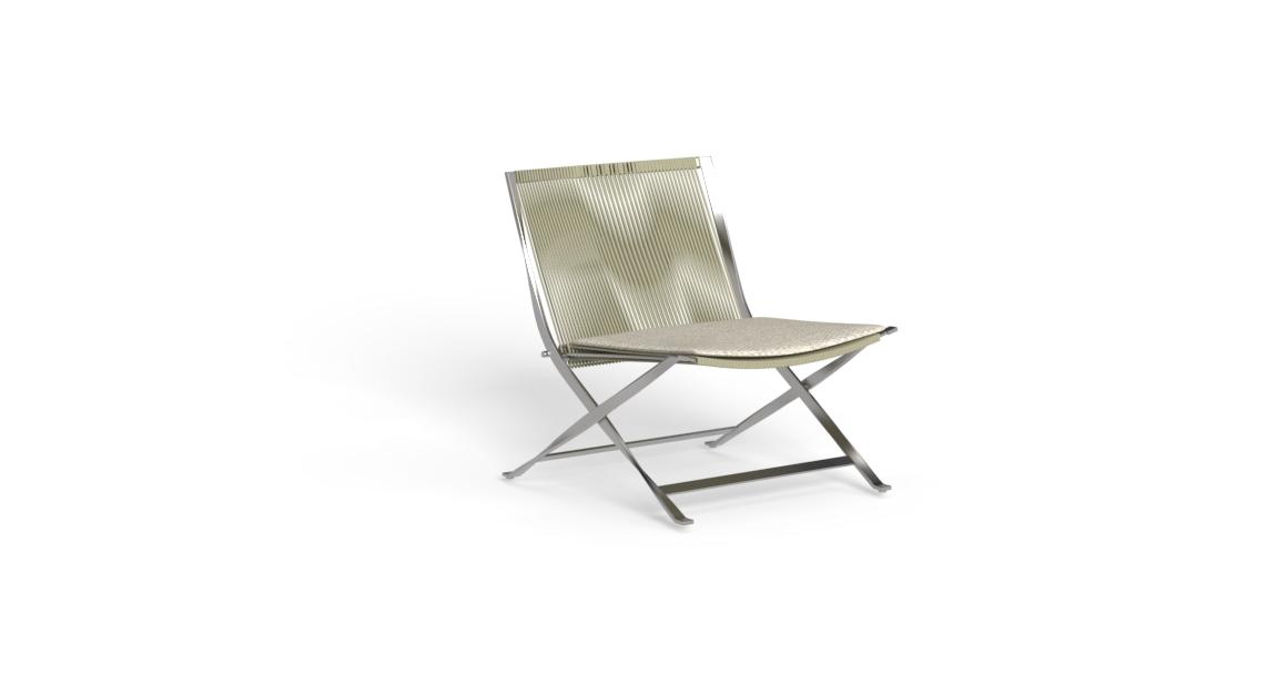 High-end George Lounge Armchair by Marco Acerbis for Talentispa, modern Italian outdoor seating for Troy, Michigan.
