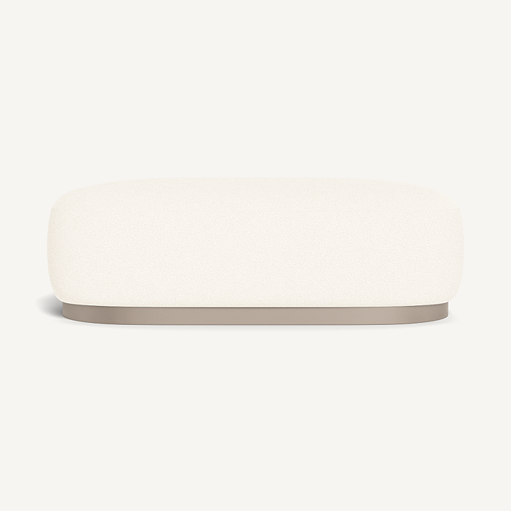 “Gio Ottoman by Harbour – contemporary outdoor footrest with low-profile design and plush cushion”