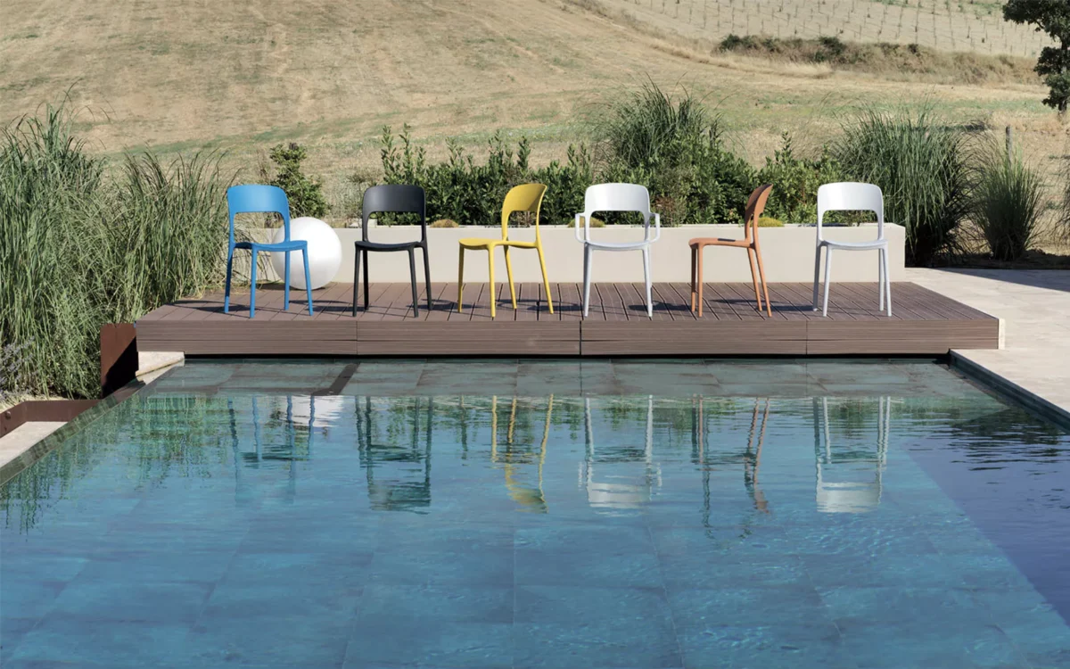 Elegant Gipsy chair by Bontempi in minimalist interior