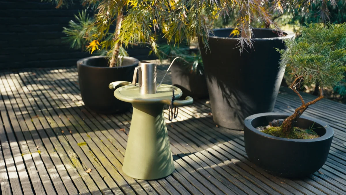 SOS Stool by Heller, sleek design for contemporary Birmingham, Michigan homes.