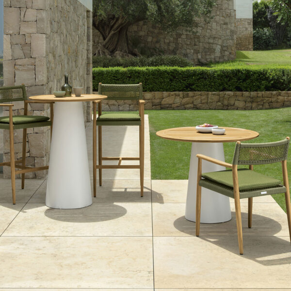 Dolcevita Bar Table D75 by Talenti – sleek round outdoor bar table with modern Italian design