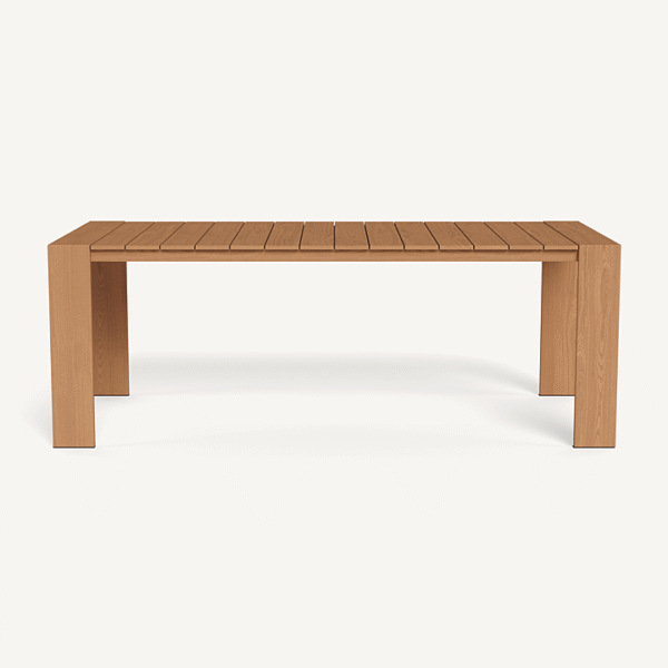 “Hayman Teak Dining Table 81" by Harbour – rectangular outdoor dining table in solid teak”